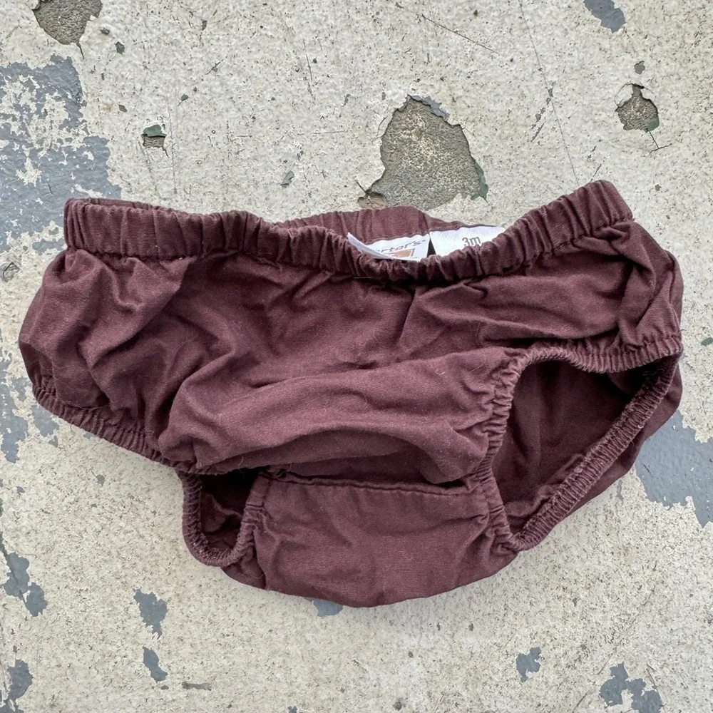 Brown Diaper Cover Baby Bloomers